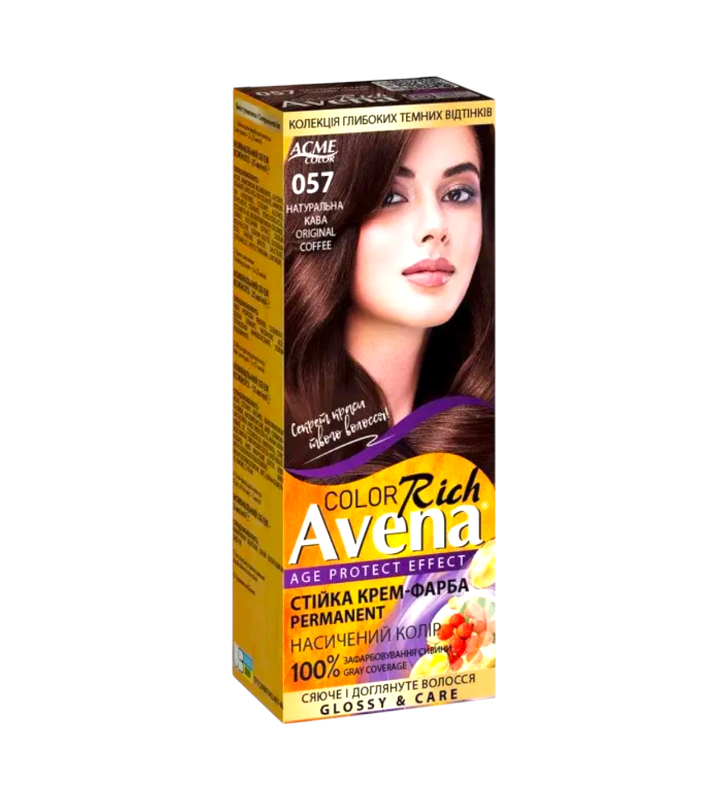Стойкая крем-краска для волос Acme Color AVENA 057 Натуральный кофе