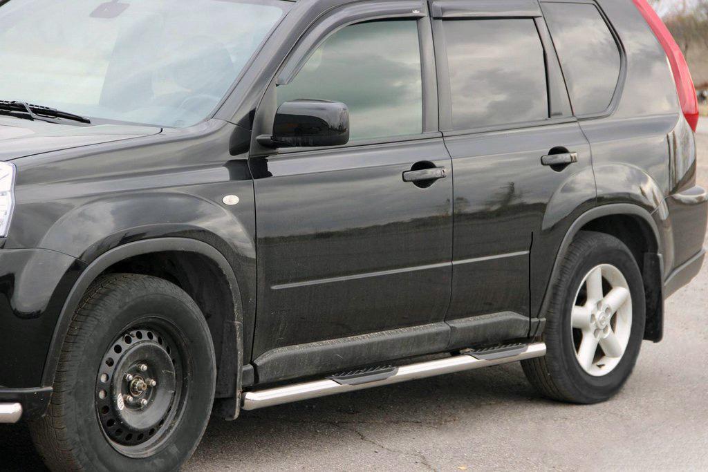 Боковые трубы BB002 CAN для Nissan X-trail T31 2007-2014 гг. нержавеющая сталь Хром
