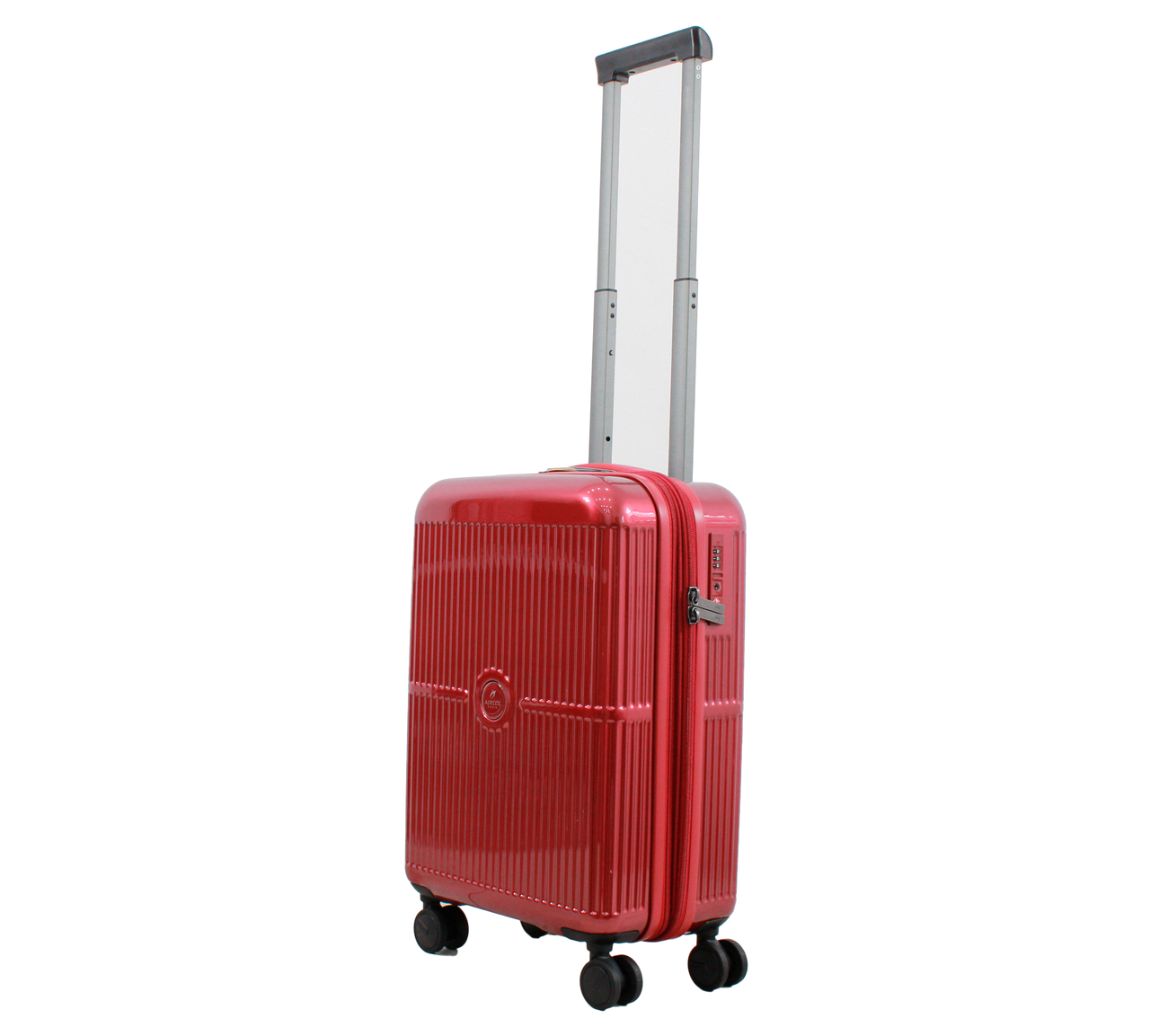 Чемодан малый AIRTEX поликарбонат S 55х35х20+3 40 л 2,98 кг Бордовый (747)