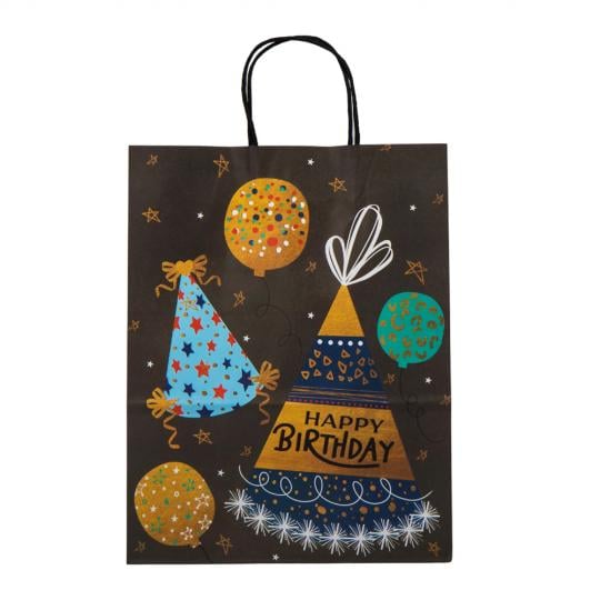 Подарочный пакет Elisey Happy Birthday 18,5х25,5 см 4 шт. Разноцветный 1 (9078-003)