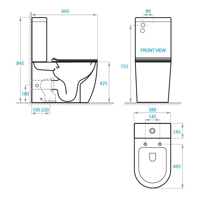 Напольный унитаз Koller Pool Round RN-0665-RC-C+RN-0665-RC-T с сиденьем с микролифтом (96512) - фото 3 Напольный унитаз Koller Pool Round RN-0665-RC-C+RN-0665-RC-T с сиденьем с микролифтом (96512) - фото 3