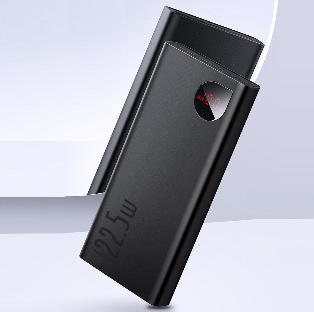 Повербанк Baseus Adaman Metal Digital Display 20000 mAh 22,5W 2021 Editon Black (PPAD000101) - фото 3