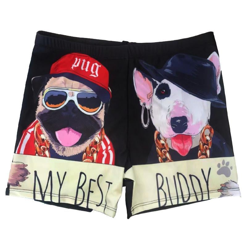 Плавки-шорти чоловічі з малюнком My Best Buddy 3XL Чорний (22-117-1423-3XL)