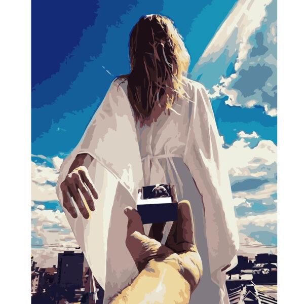 Набор для росписи по номерам Strateg Признание 40х50 см (VA-2557-mt)