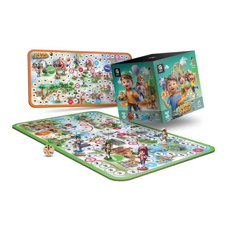 Настільна гра qbee STEP BY STEP - Road to School & Luna Park QB701-004 (31155988)