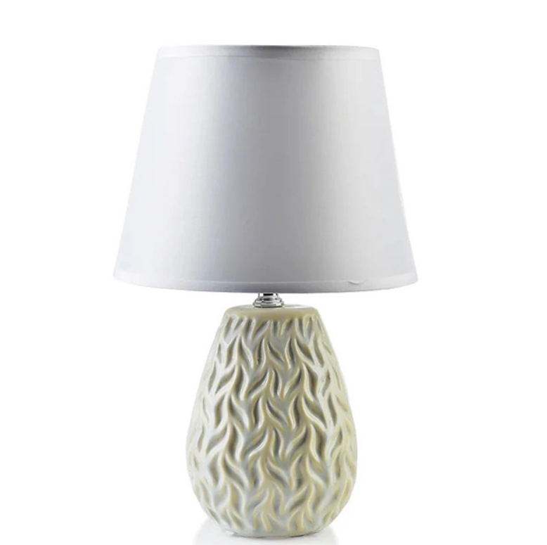 Лампа керамическая настольная Leti 32 см Beige (36060)
