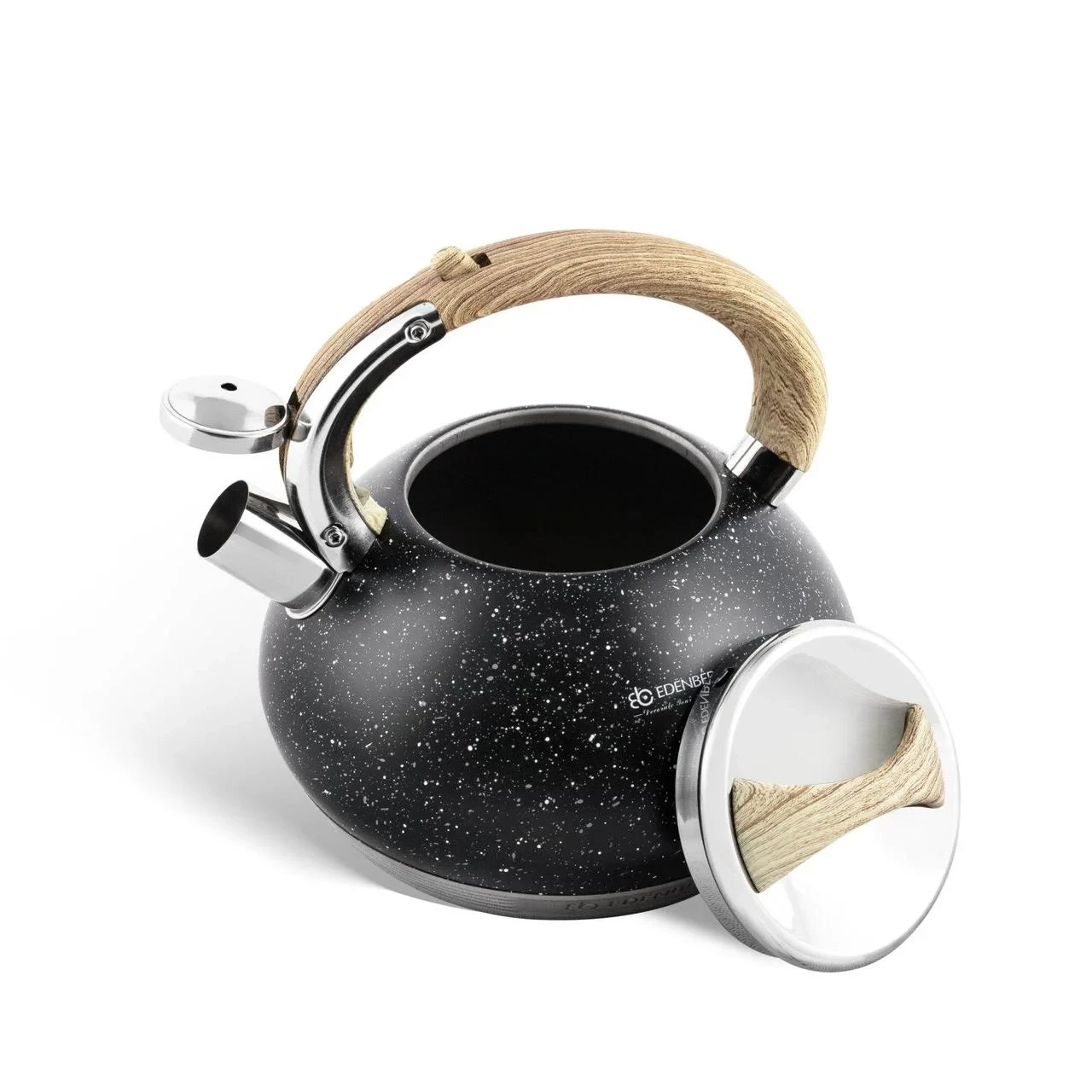 Чайник для індукційної плити Edenberg EB-8811 з нержавіючої сталі 3 л Чорний (2530556654) - фото 1 Чайник для індукційної плити Edenberg EB-8811 з нержавіючої сталі 3 л Чорний (2530556654) - фото 1