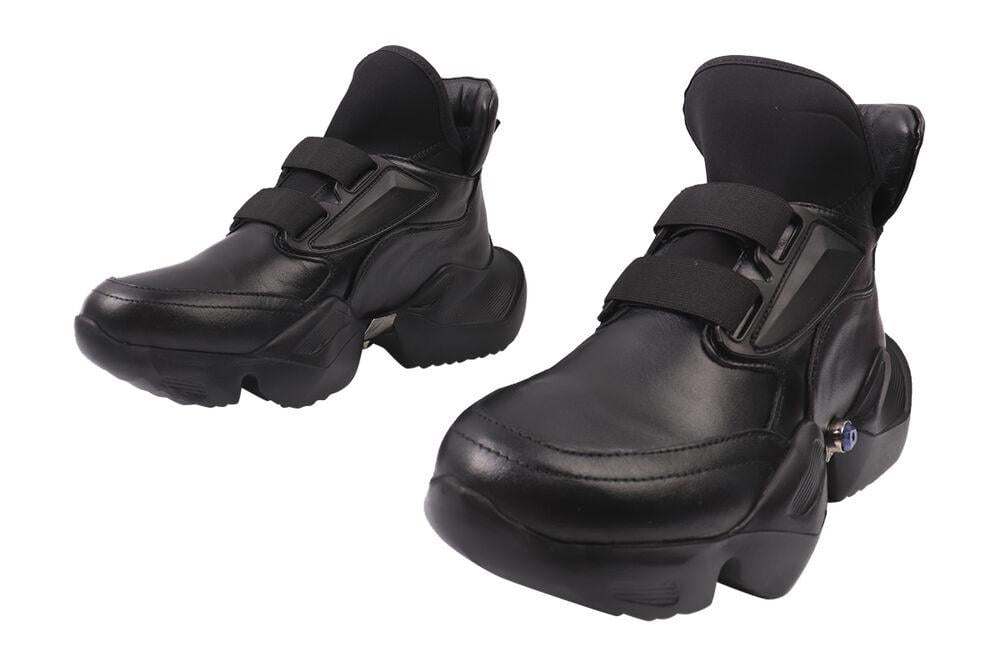 Черевики жіночі Molly Bessa зі шкіри на платформі високі на резинці р. 38 Чорний (236-20DK) - фото 5 Черевики жіночі Molly Bessa зі шкіри на платформі високі на резинці р. 38 Чорний (236-20DK) - фото 5