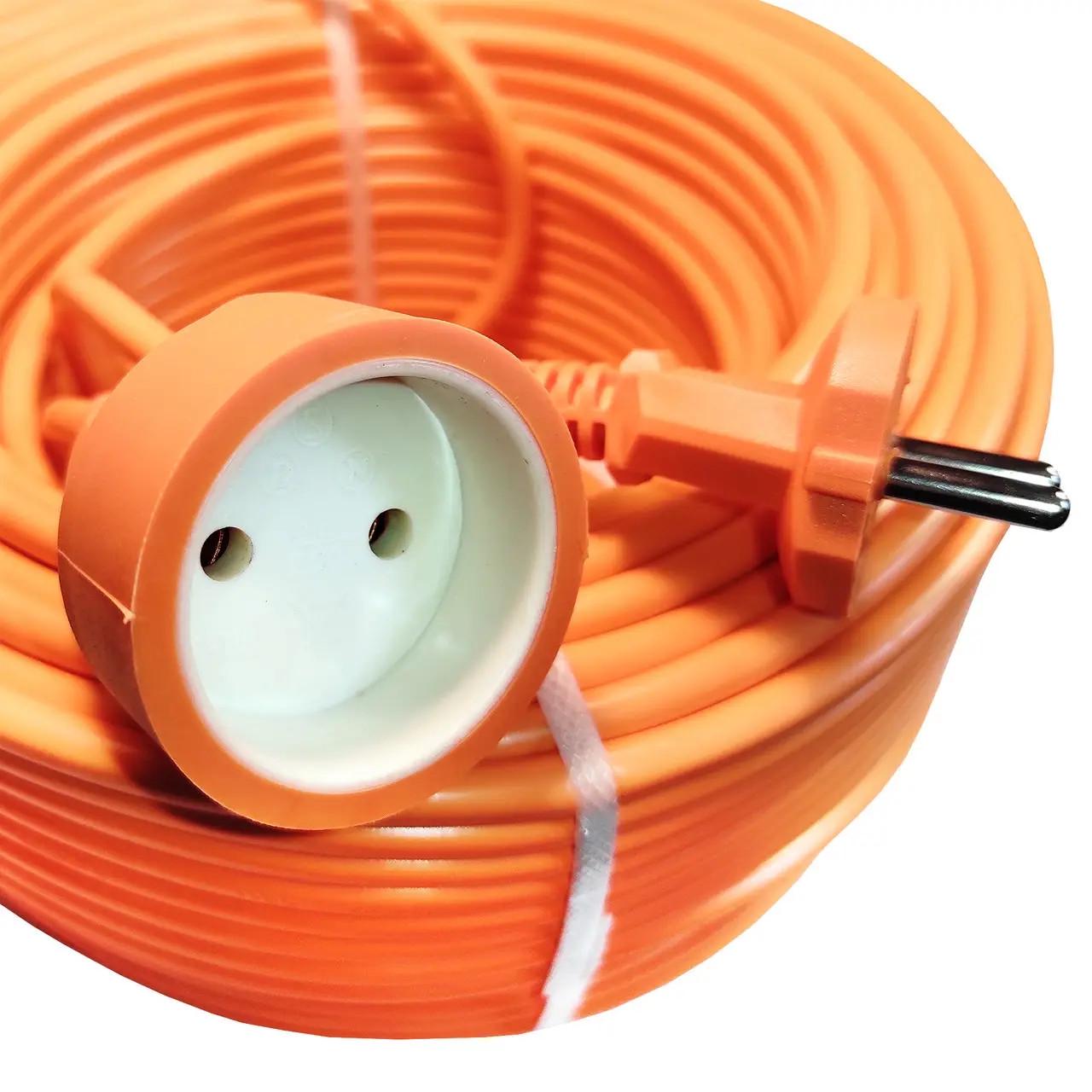 Подовжувач-переноска Loga 5м 2х1,5 мм2 "тато-мама" ГОСТ ПВС 3000 Вт 16А 250 В (19105-е) - фото 1