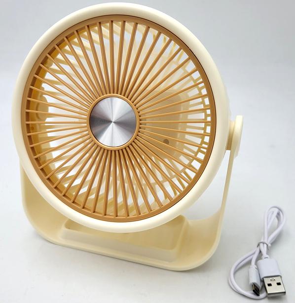 Вентилятор акумуляторний настільний UKC Portable Fan ZB124A 6376 14 см Жовтий (26214580) - фото 4 Вентилятор акумуляторний настільний UKC Portable Fan ZB124A 6376 14 см Жовтий (26214580) - фото 4