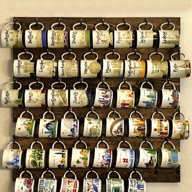 Органайзер для кружек из дерева Арарат Капучино (СДК-480109)