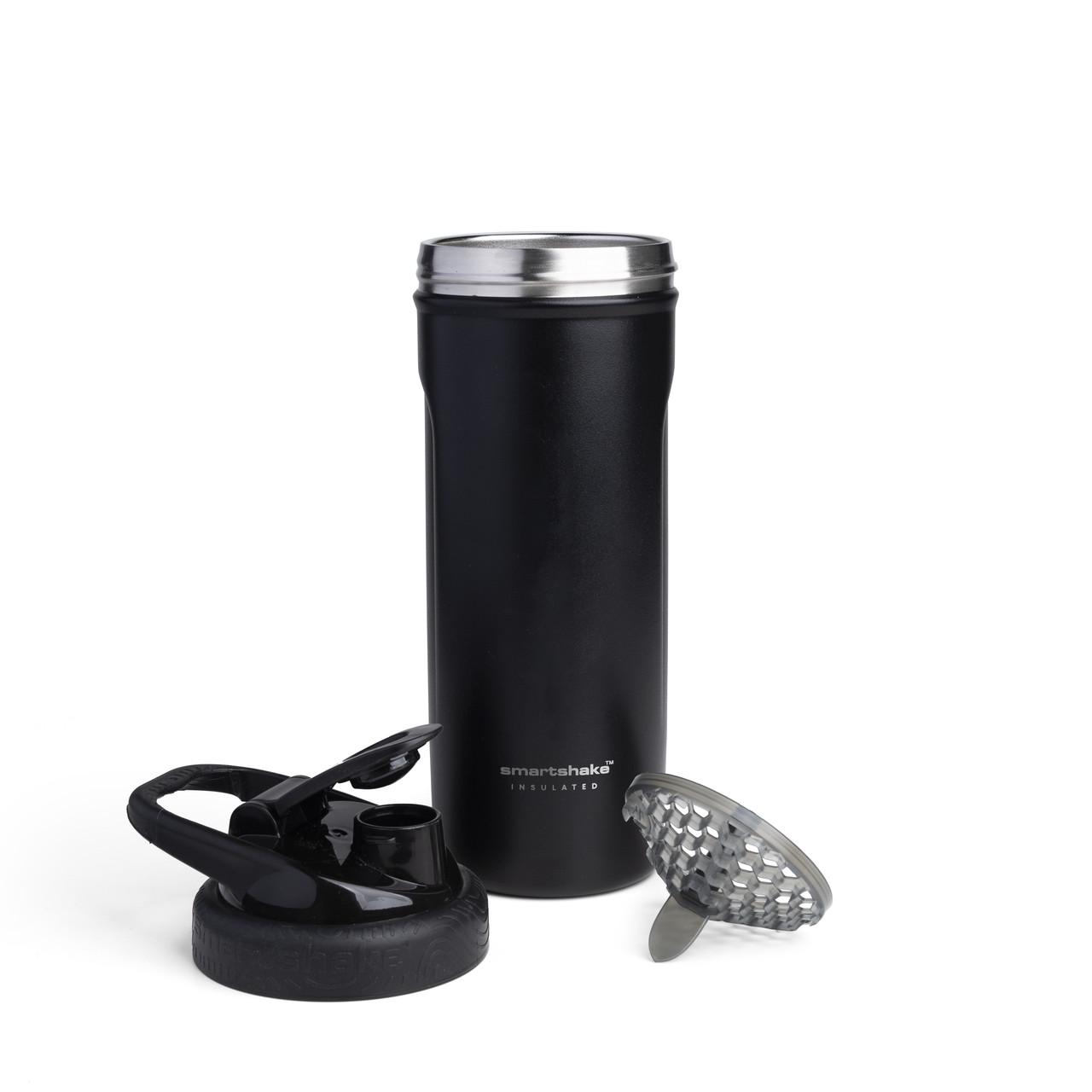 Шейкер спортивный SmartShake металлический Insulated Steel 750 мл Black - фото 3