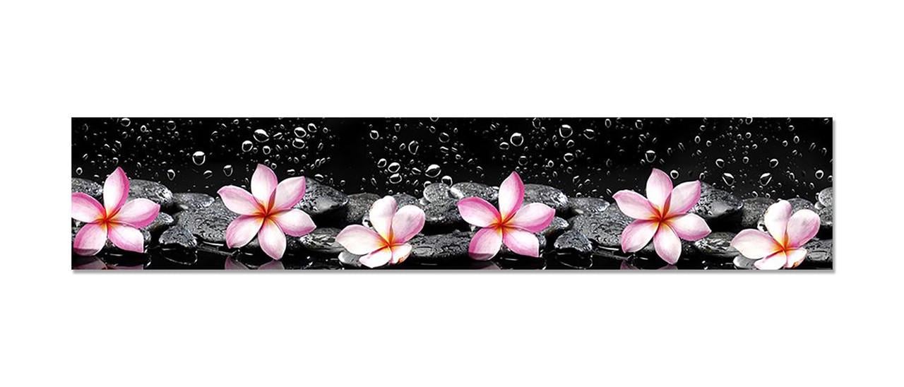 Наклейка виниловая на кухню Zatarga Розовые Цветы на Черном фоне 600х3000 мм (1294193366) Наклейка виниловая на кухню Zatarga Розовые Цветы на Черном фоне 600х3000 мм (1294193366)