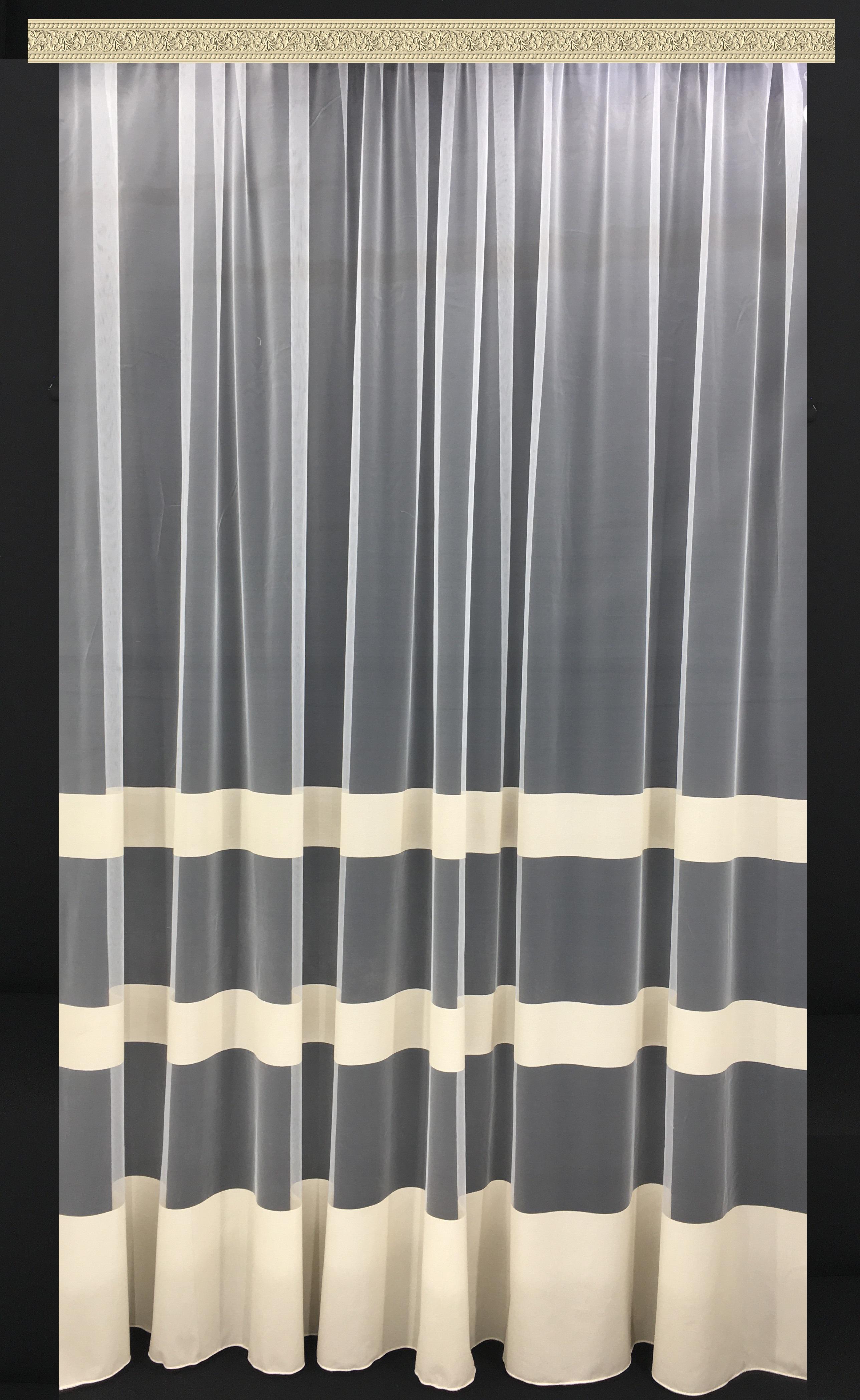 Тюль Линия Атлантис 270х300 см Бежевый (32998)