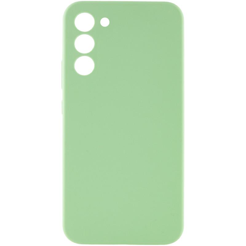 Противоударный чехол Silicone Cover Lakshmi Full Camera (AAA) для Samsung Galaxy S24 Мятный / Mint