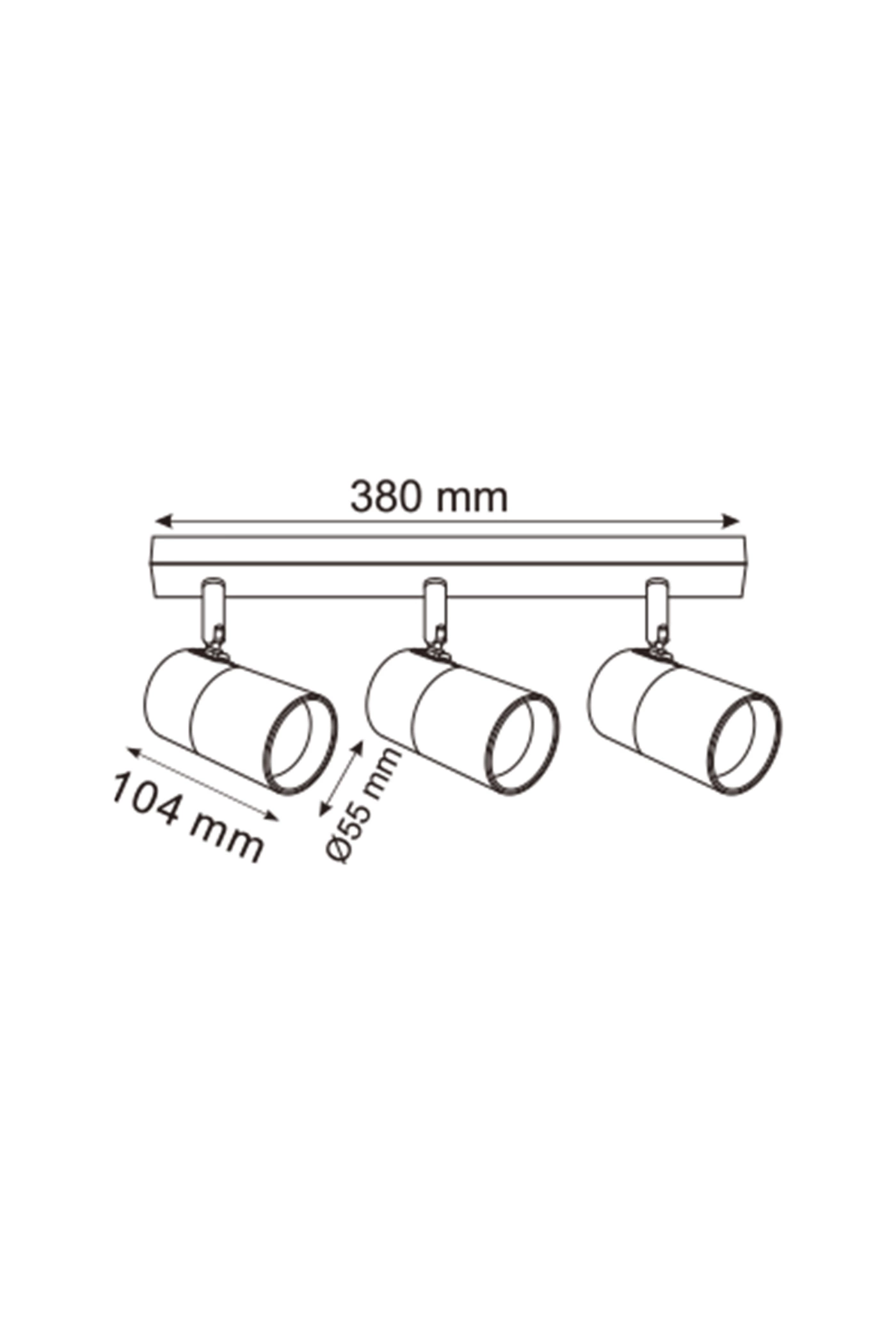Світильник поворотний Zuma Line OB-2204BD-3-BK FORI (26553989) - фото 2 Світильник поворотний Zuma Line OB-2204BD-3-BK FORI (26553989) - фото 2