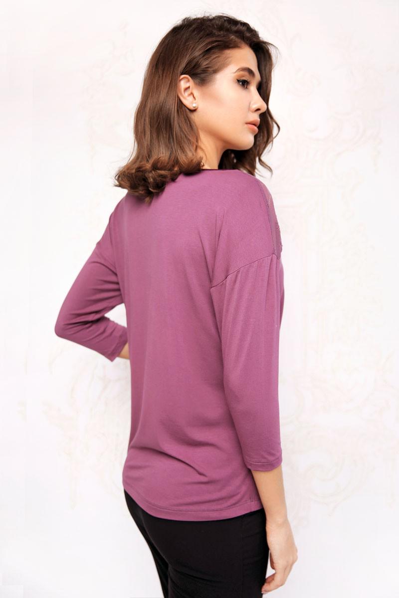 Блуза Anabel Arto р. 42/S Серо-лиловый (64467) - фото 2