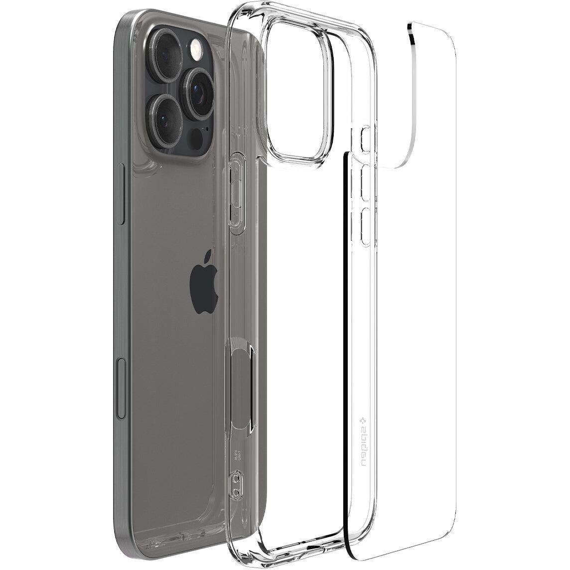 Чохол-накладка Spigen Ultra Hybrid Case for iPhone 16 Pro, Clear (ACS08121) - фото 5