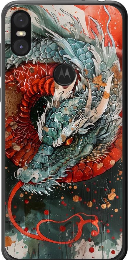 Чехол на Motorola One Стихия огня (6101t-1589-42517)