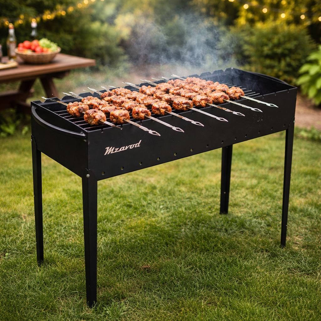 Мангал Jooki Эней на 12 шампуров 3 мм на ножках