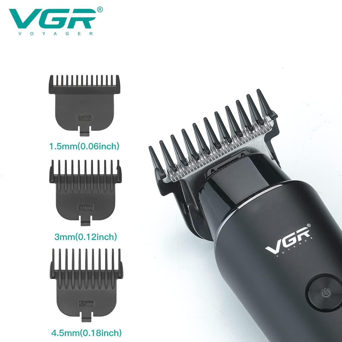 Машинка для гоління акумуляторна VGR V-937 Hair Trimmer (1010296-Black) - фото 2