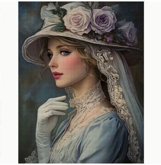 Набор для вышивания крестиком JOZYSH Элегантность 14CT канва Аида с нанесенным рисунком 30x40 см (2885035606)