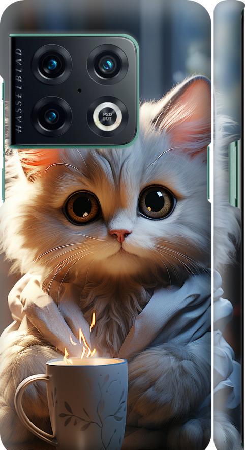 Чехол на OnePlus 10 Pro White cat (5646m-2588-42517)