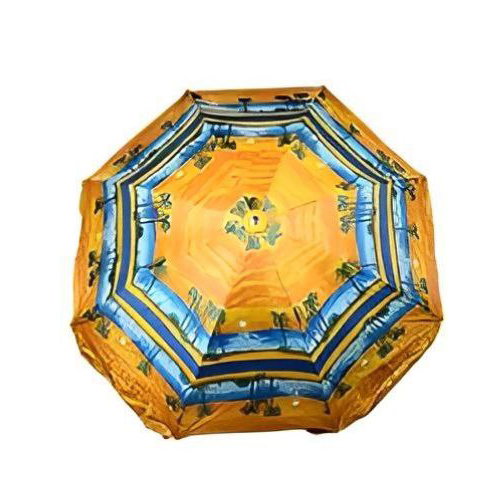 Парасолька пляжна з нахилом Stenson d 240 см Orange/Blue (MH-0041) - фото 2 Парасолька пляжна з нахилом Stenson d 240 см Orange/Blue (MH-0041) - фото 2