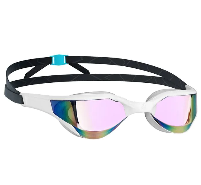Очки для плавания Mad Wave RAZOR RAINBOW MIRROR M042703002 Белый/Черный (6936116102468)
