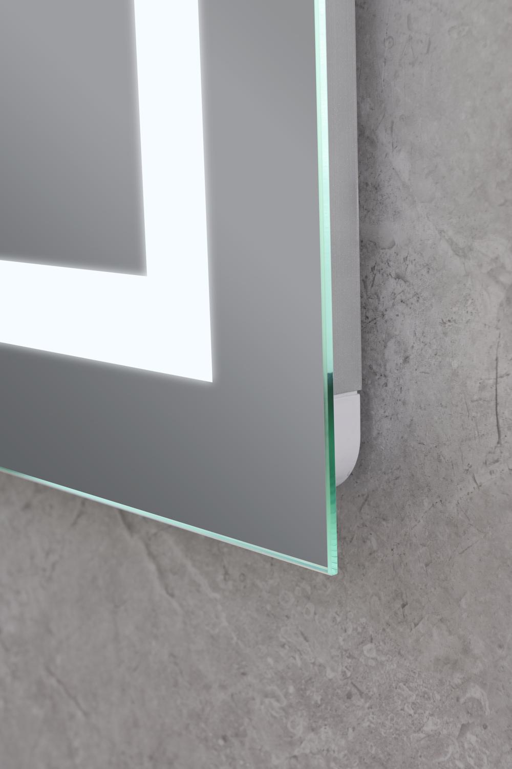 Дзеркало MIXXUS HARD MR06-50x80-CASE з LED Touch/Anti-fog з димером/регулюванням яскравості/годинником (MI6657) - фото 8