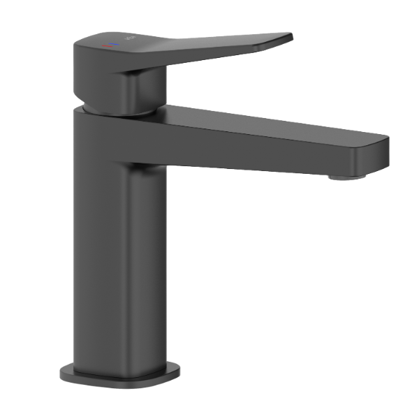 Смеситель для умывальника KFA Armatura Malaga однорычажный с донным клапаном Черный (4522-815-81)