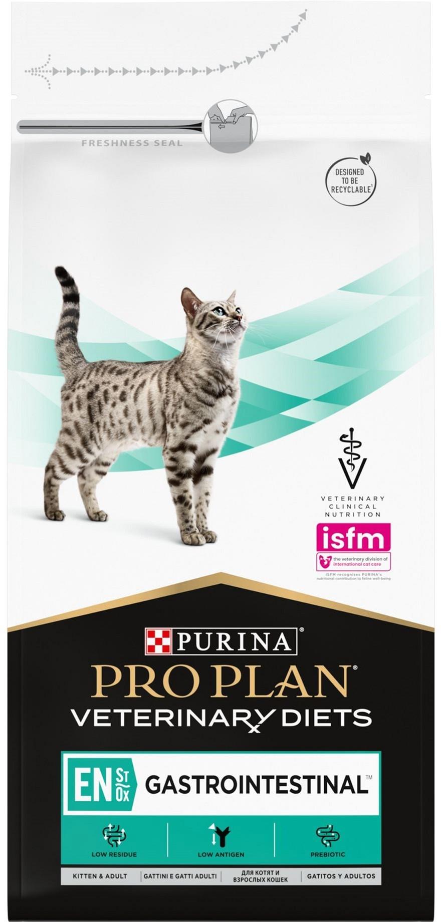 Сухой корм для котов Purina Pro Plan Veterinary Diets EN Gastrointestinal заболевания ЖКТ 1,5 кг (7613035160682) - фото 1