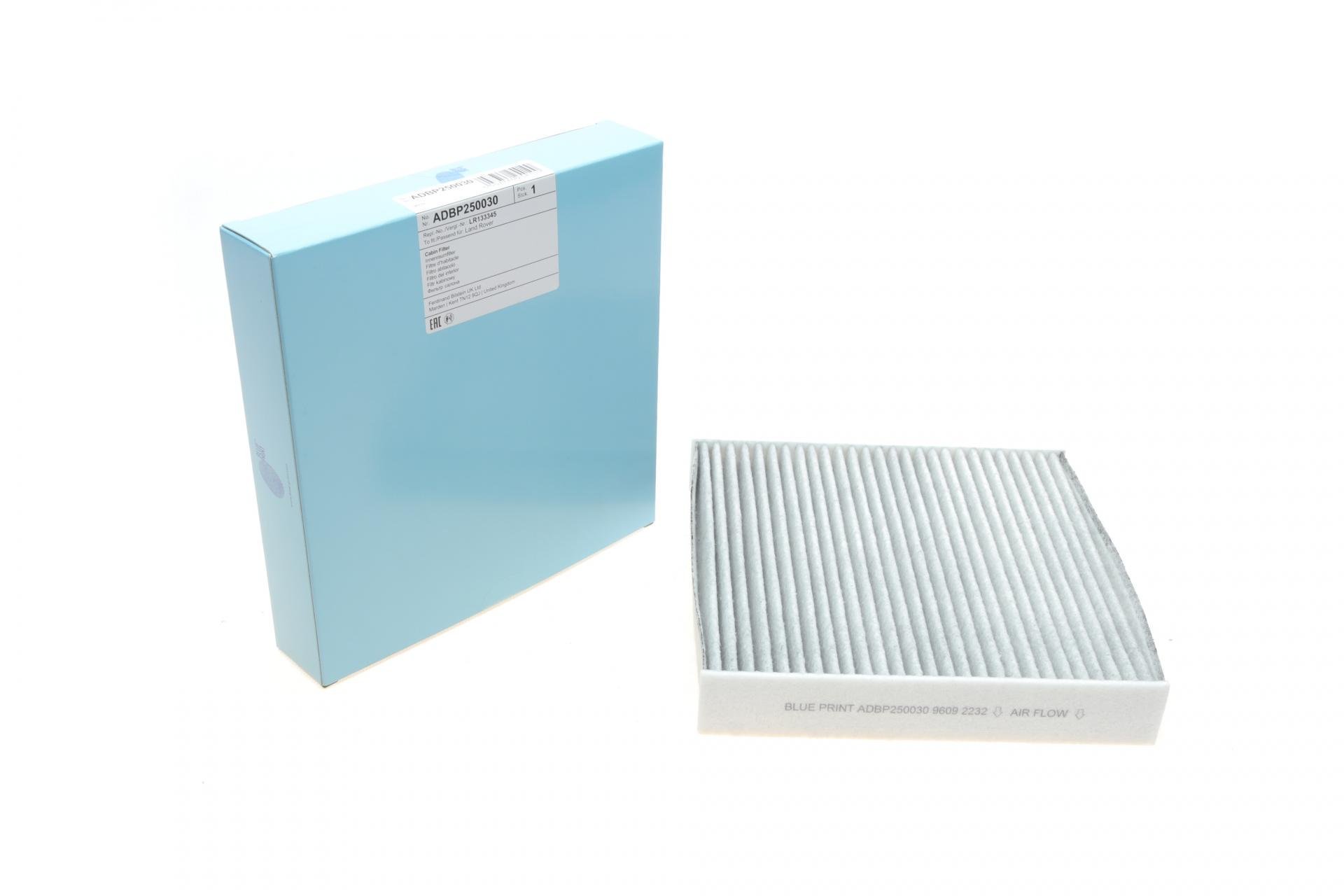 Фильтр салона BLUE PRINT для (LAnd Rover Defender/Discovery 2,0-5,0 07- угольный (ADBP250030)