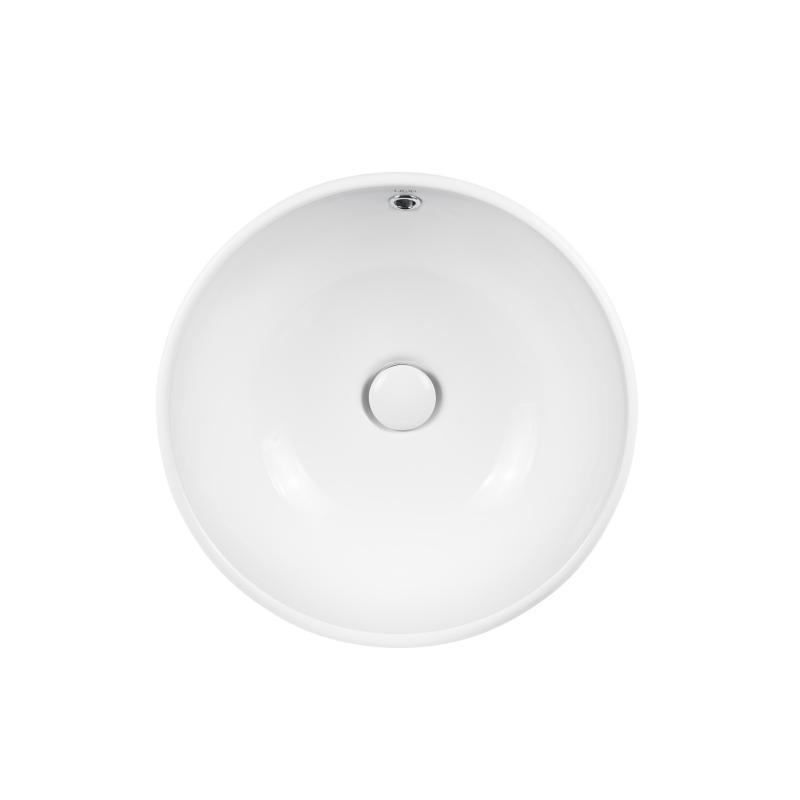 Раковина-чаша Qtap Amazon QT02117043NW 430х430х160 з донним клапаном White