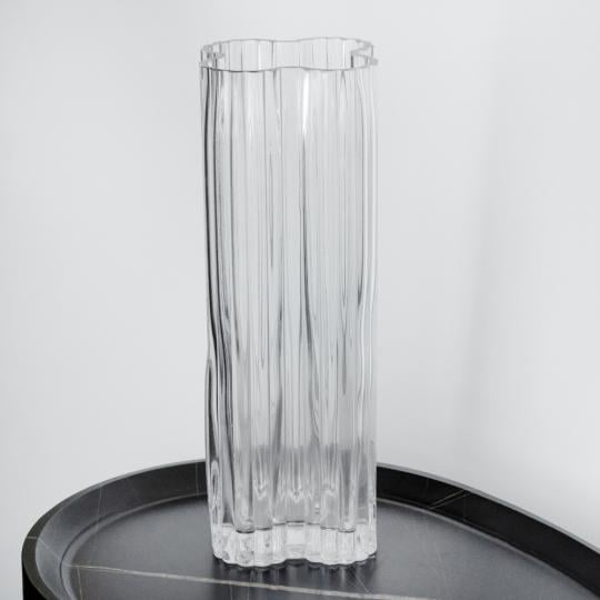 Ваза стеклянная Elisey Лепестки чистоты 30 см (9099-005)