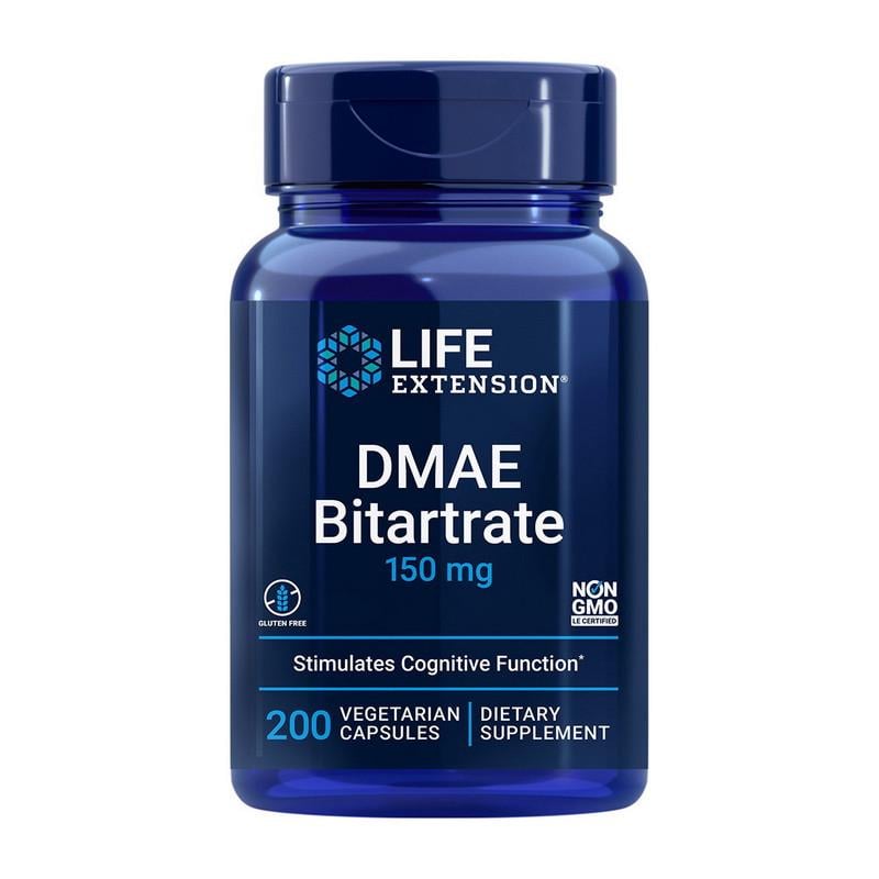 Диметиламиноэтанол Life Extension DMAE Bitartrate 150 мг 200 капс. (20262-01)