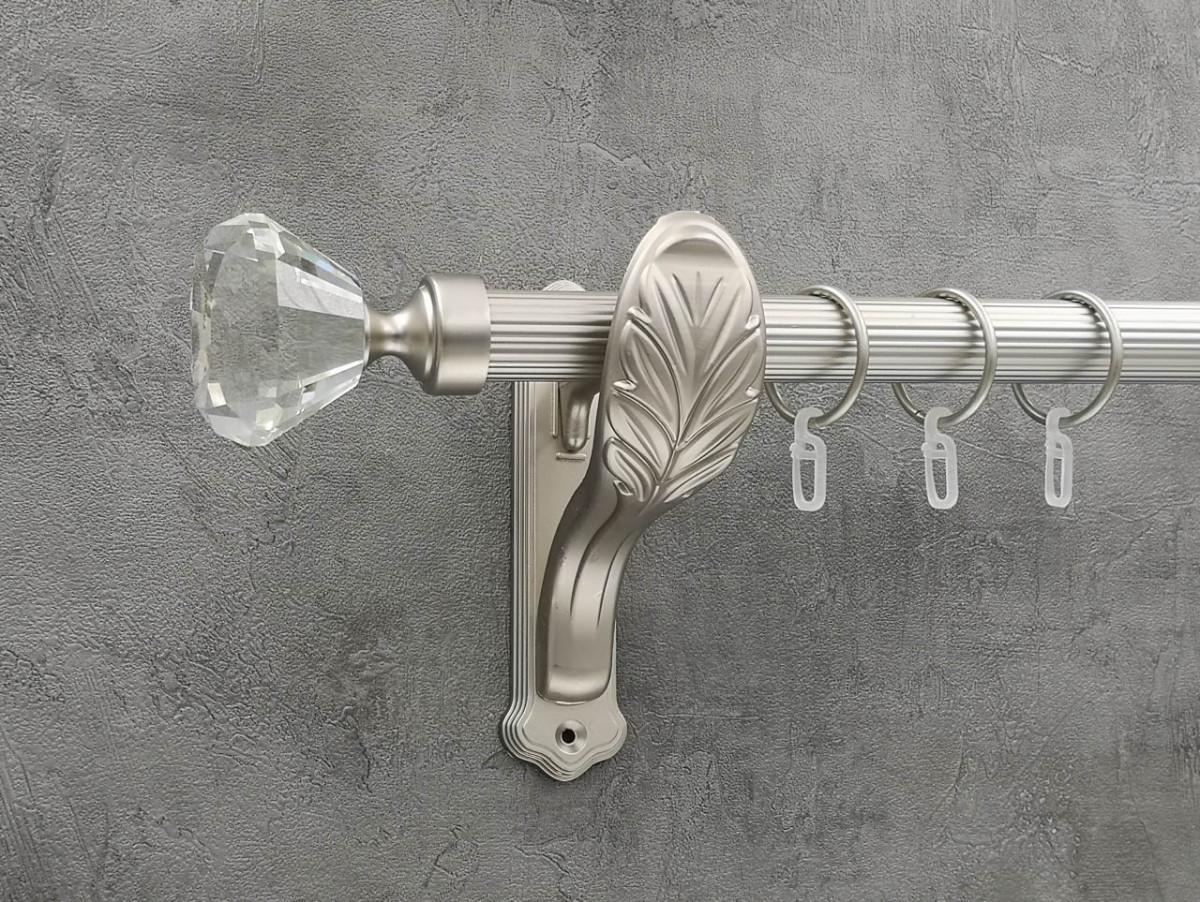 Карниз Quadrum Спектралія рифлена штанга одинарний ретро 25 мм 300 см Сатин (272286771)