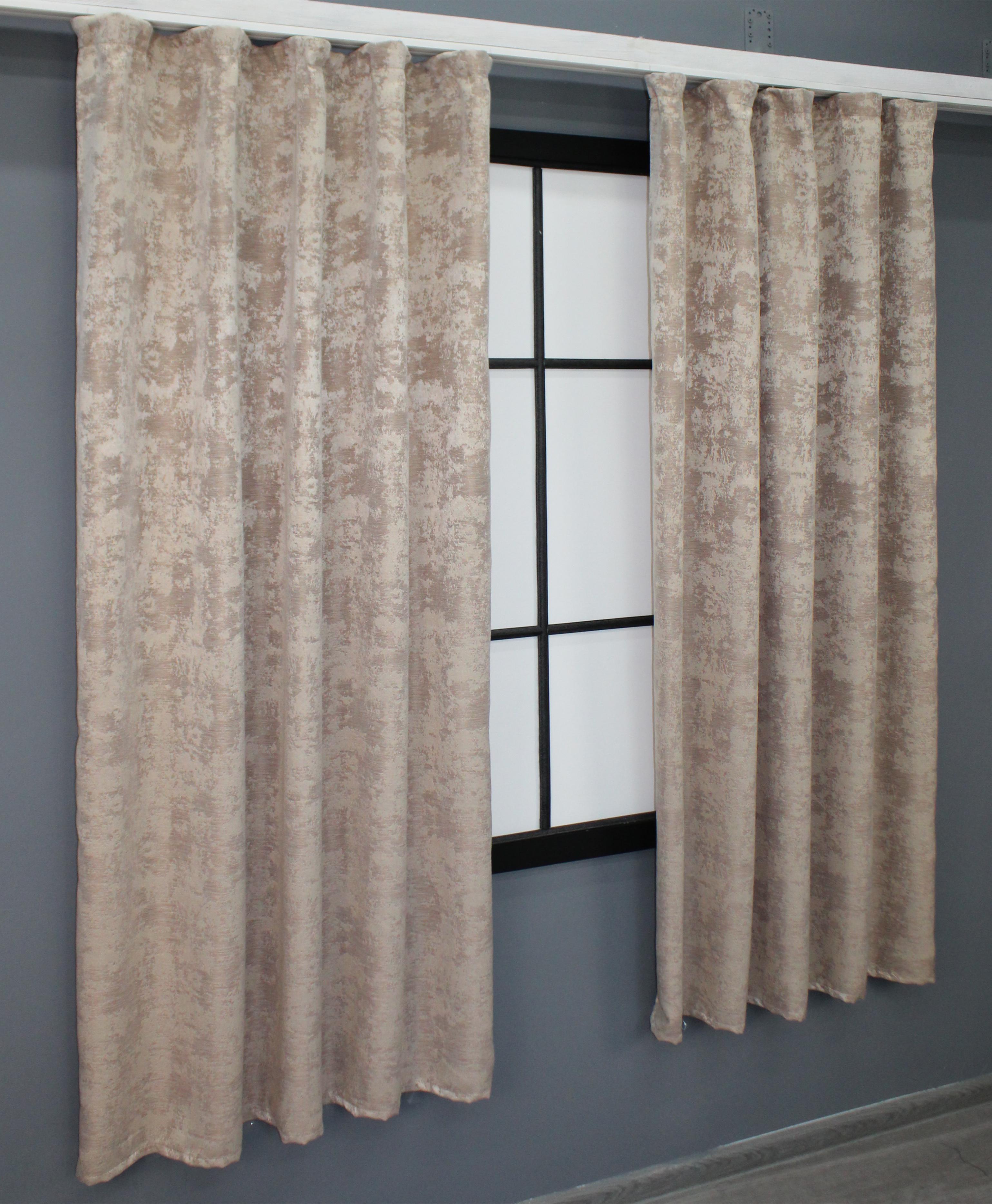 Комплект штор VR-Textil Sultan YL №1290ш жакард 130х170 см 2 шт. Бежево-пудровий (35-0085) - фото 3 Комплект штор VR-Textil Sultan YL №1290ш жакард 130х170 см 2 шт. Бежево-пудровий (35-0085) - фото 3