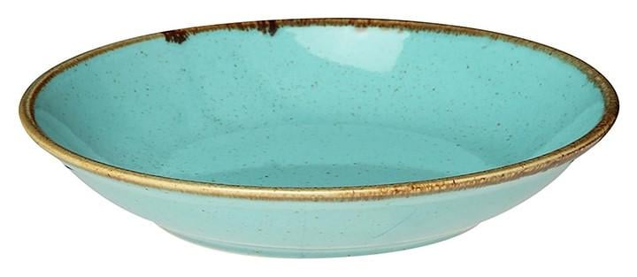 Тарелка фарфоровая глубокая Porland 260 мм Turquoise (197626/T)