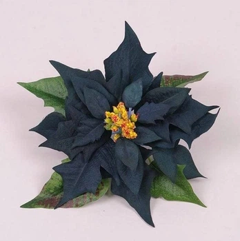Цветы искусственные Пуансеттия Изумурдный (75964)