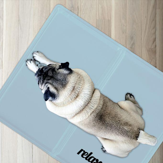 Коврик для собак охлаждающий Relaxdays гелевый без электричества легкий уход для жарких дней 60x100 см - фото 2