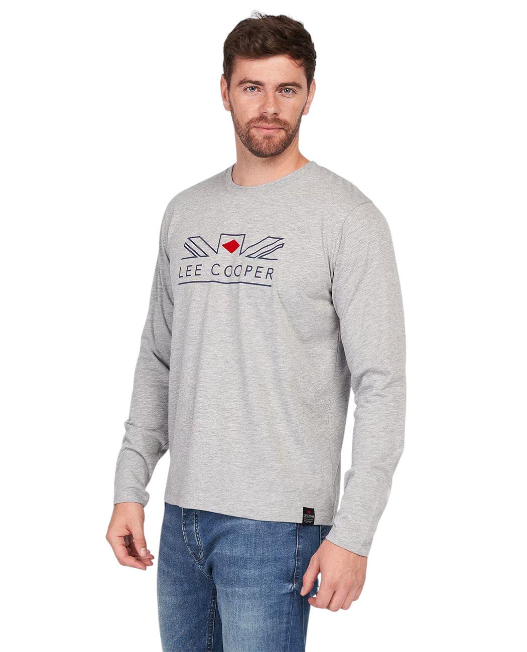 Лонгслив мужской Lee Cooper 10196429.130 XL Серый (5942723026965)