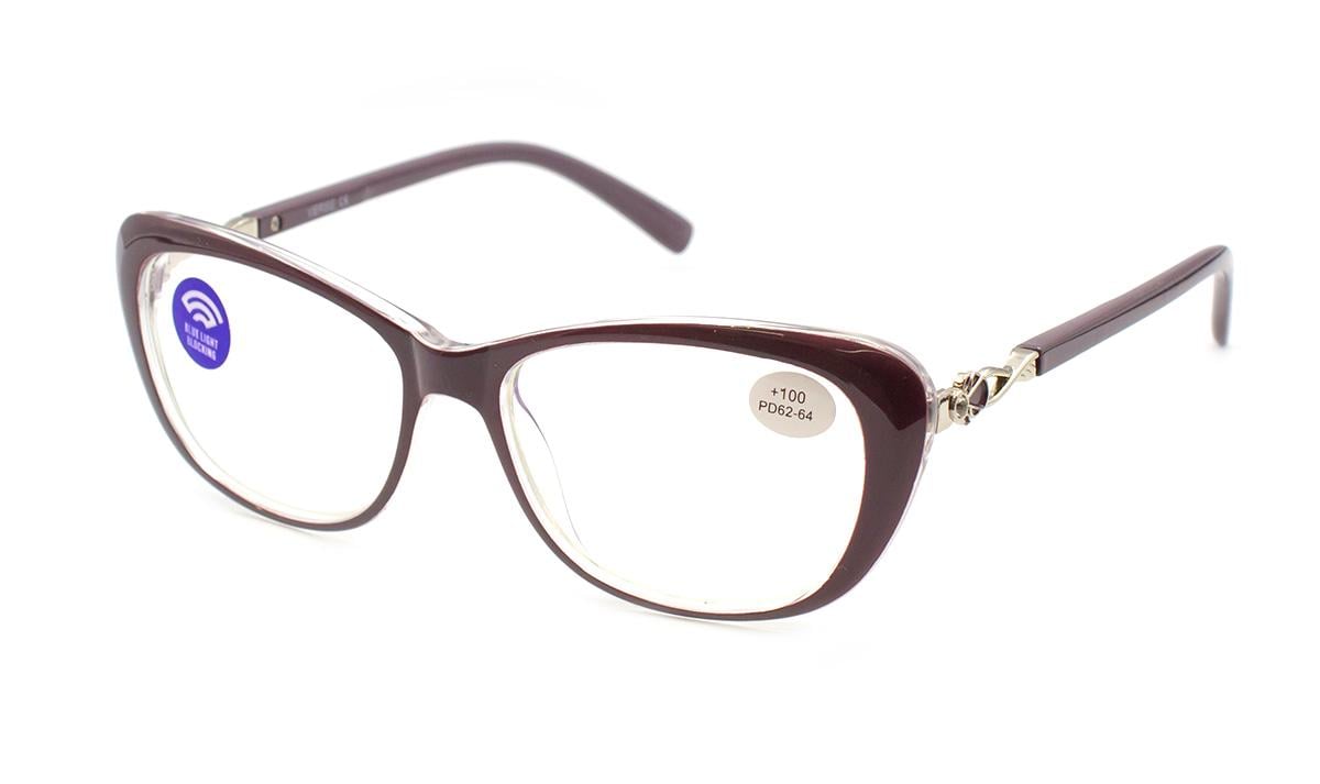 Окуляри для зору в пластиковій оправі Verse 24005-C2 Blue Blocker +4,00 (28329136)