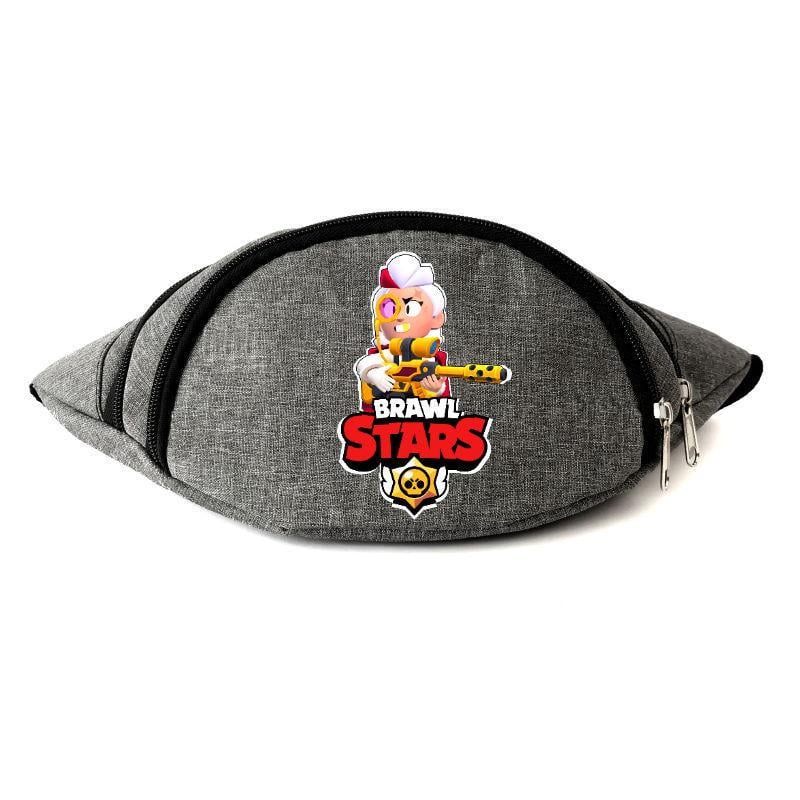 Поясная сумка-бананка Cappuchino toys Бравл Старс Голндхэнд BS-Goldhand Серый (1454091353)