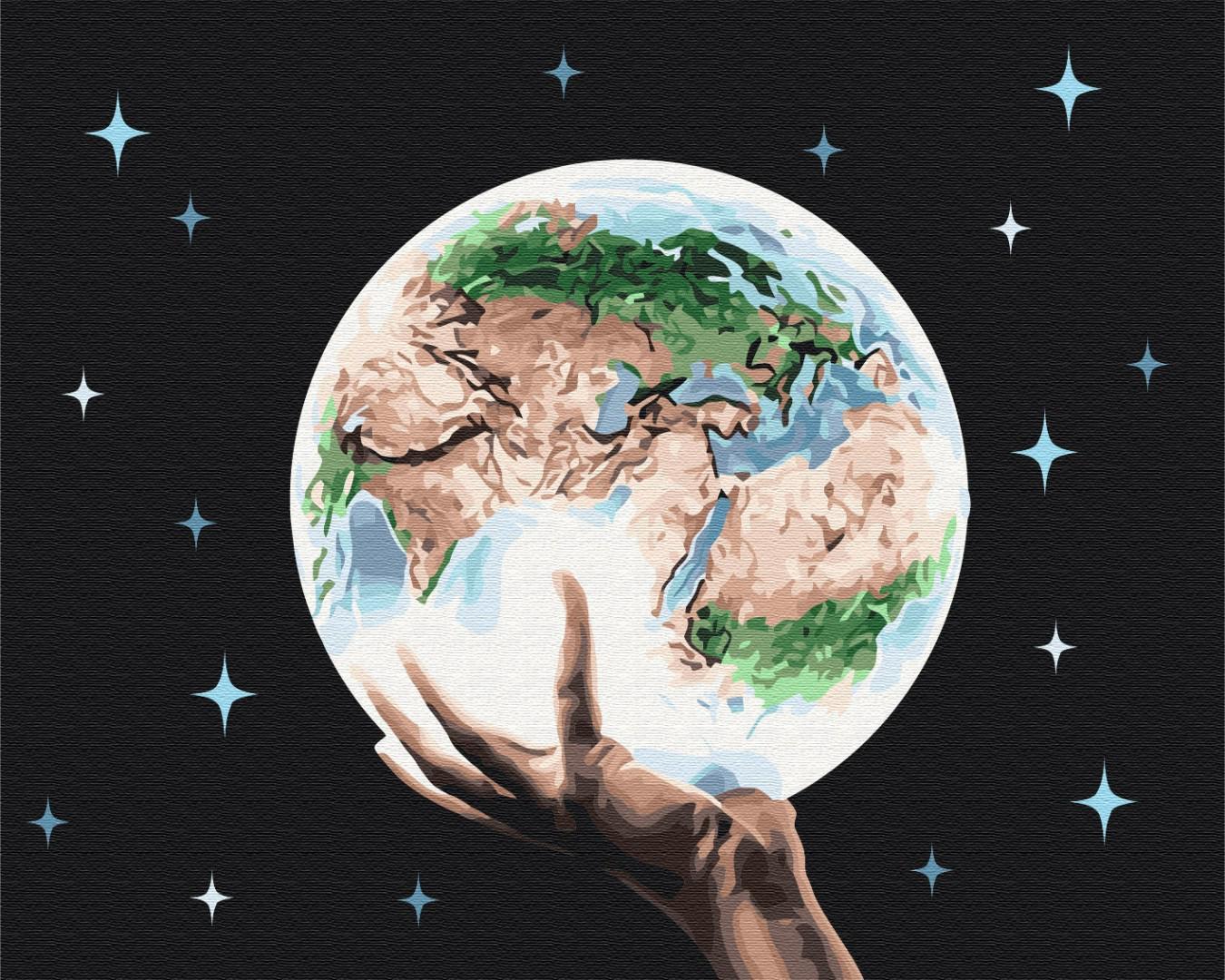 Картина по номерам Brushme Планета в руках человека 40x50 см (PBS26729) Картина по номерам Brushme Планета в руках человека 40x50 см (PBS26729)