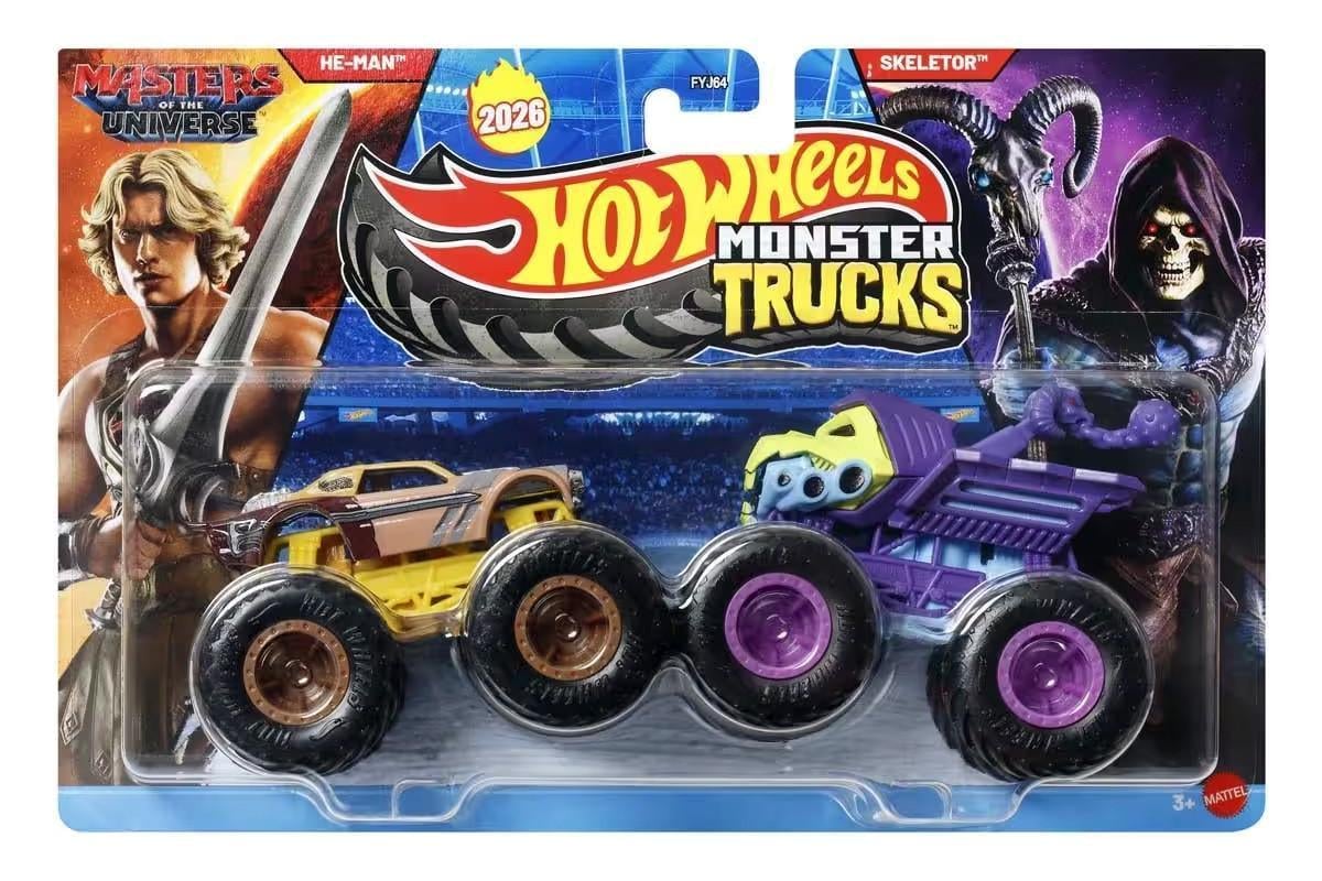 Подарунковий набір 2 монстр-траки Hot Wheels Monster Trucks He-Man vs Skeletor