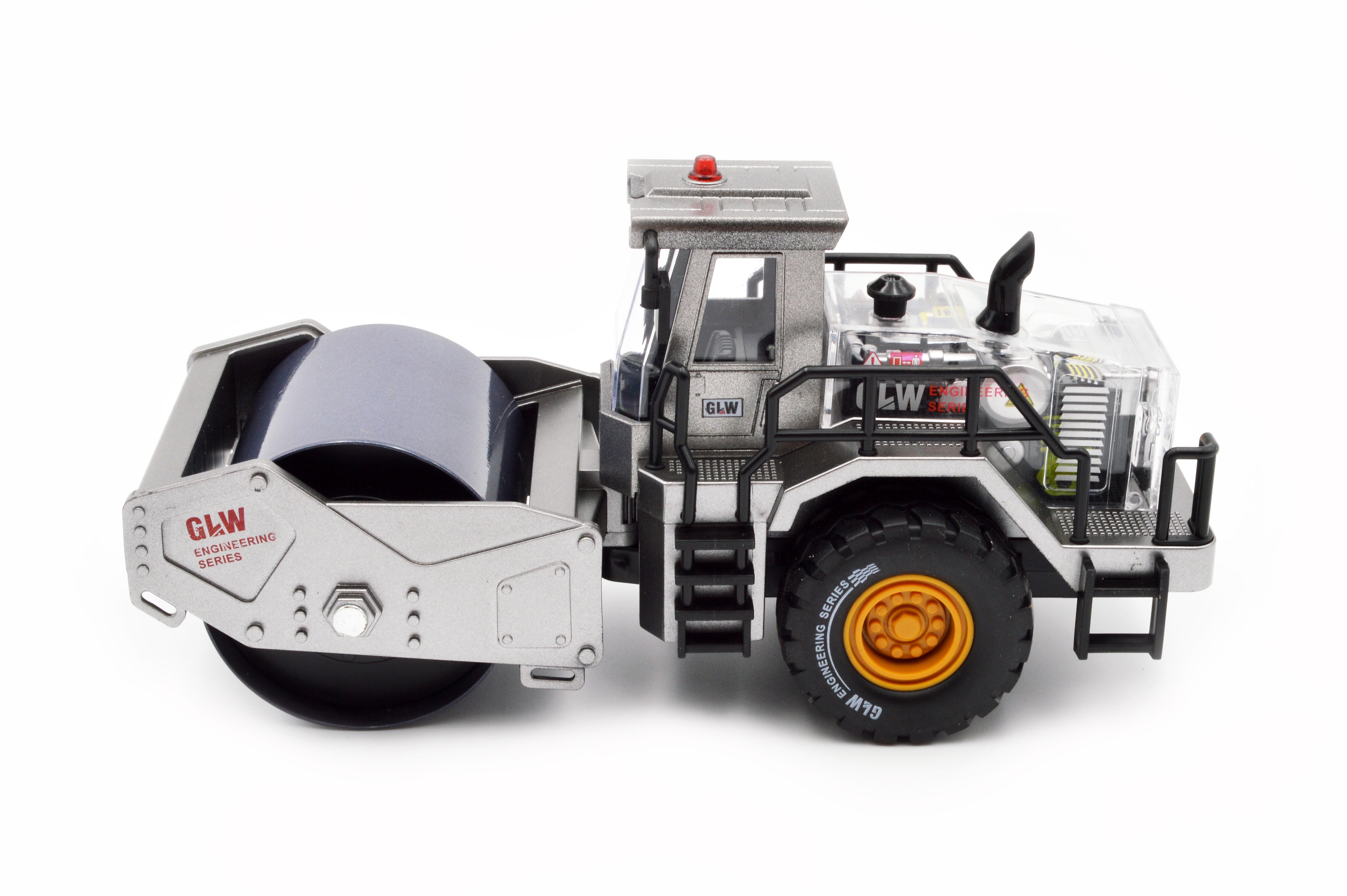 Модель асфальтовий каток 31090 металевий каток інерція звук світло - фото 2 Модель асфальтовий каток 31090 металевий каток інерція звук світло - фото 2