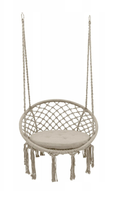 Гойдалка садова Jumi підвісна з подушкою Beige Гойдалка садова Jumi підвісна з подушкою Beige