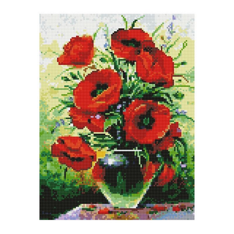 Алмазная мозаика Rainbow Art Маки в весе 40х30 см (EJ1390)