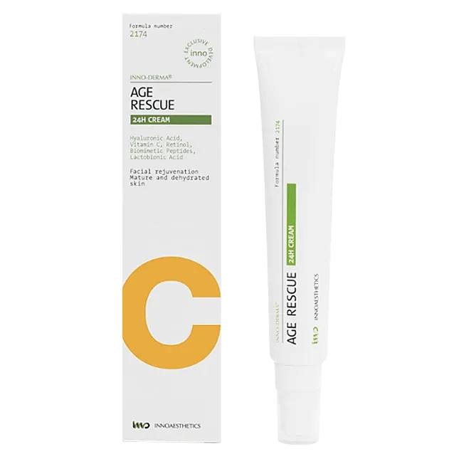 Крем омолаживающий для кожи и pre-peel терапии Innoaesthetics AGE RESCUE 24H CREAM 50 г (2635583876)
